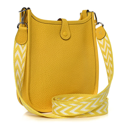 Hermes Taurillon Clemence Evelyne TPM Jaune De Naples 2 of 12