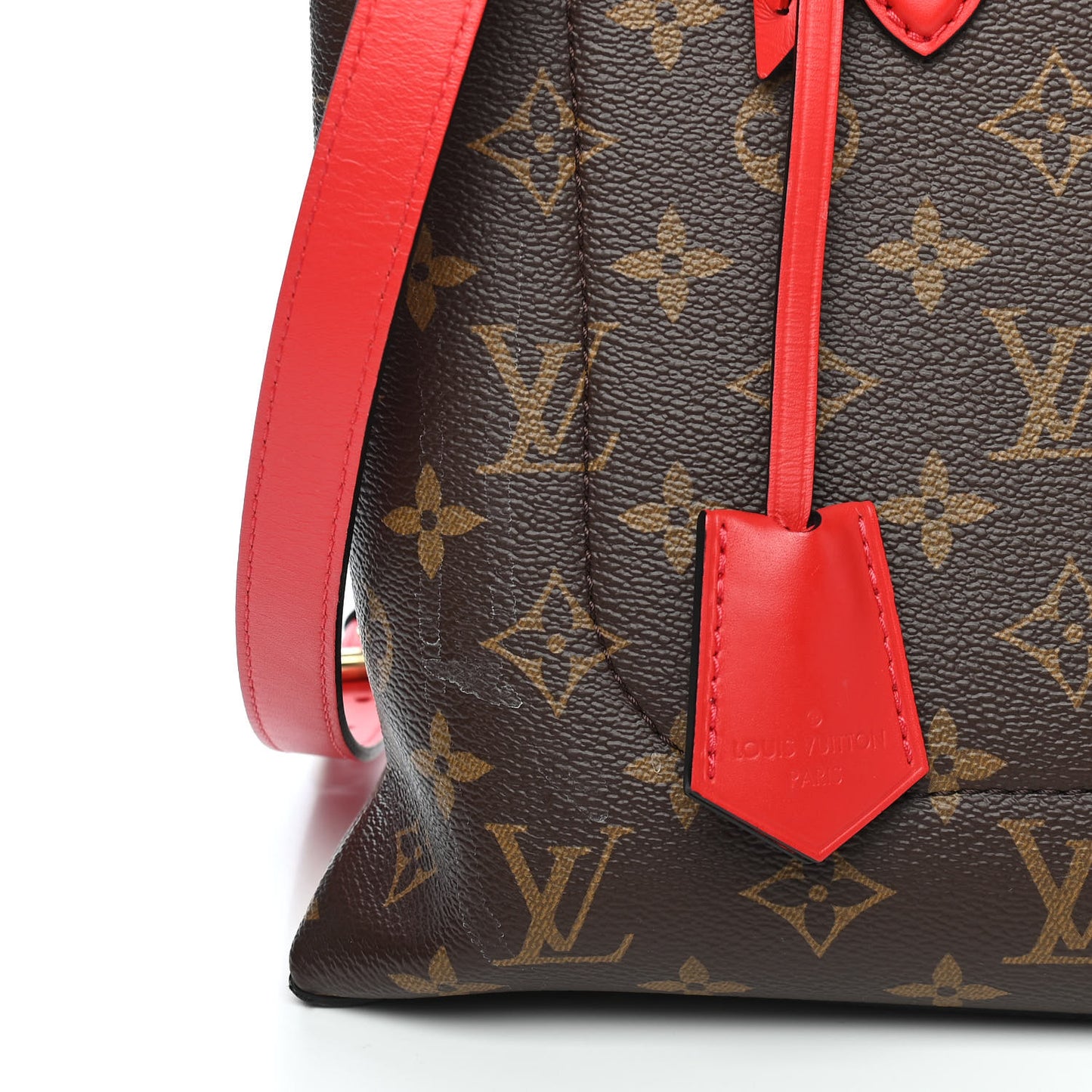 Monogram Flower Tote Coquelicot