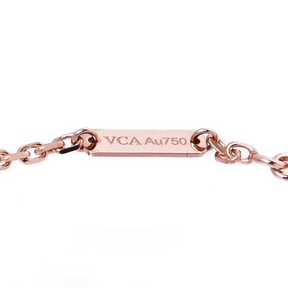 Van Cleef & Arpels 18K Rose Gold Carnelian Onyx Lucky Spring Closed Wing Ladybug Bracelet 6 of 7