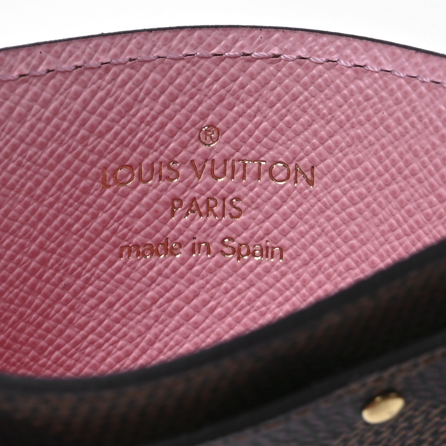 Louis Vuitton Damier Ebene Studded Card Holder 6 of 7
