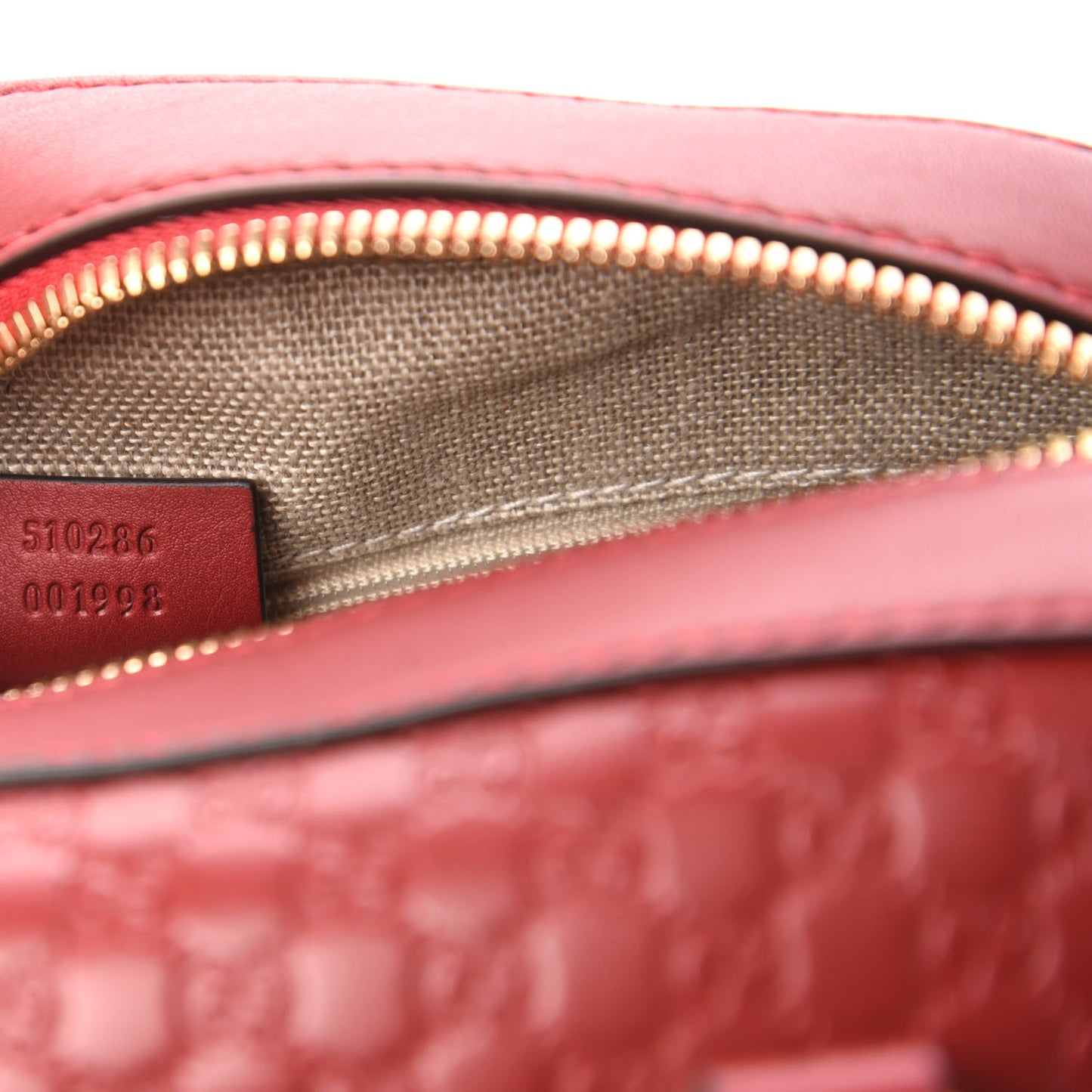 Soft Microguccissima Medium Crossbody Bag Rosso