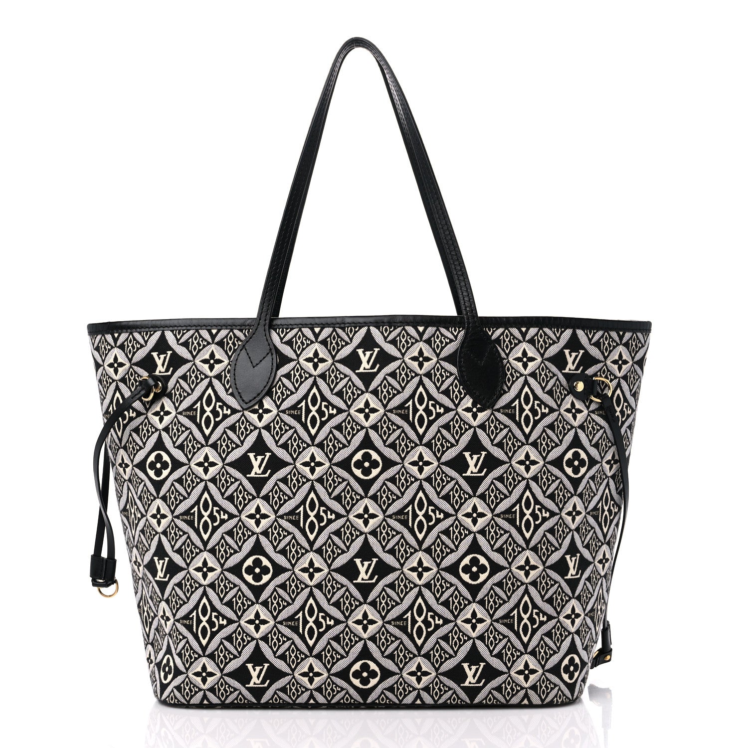 Louis Vuitton Jacquard Since 1854 Neverfull MM Grey 3 of 11