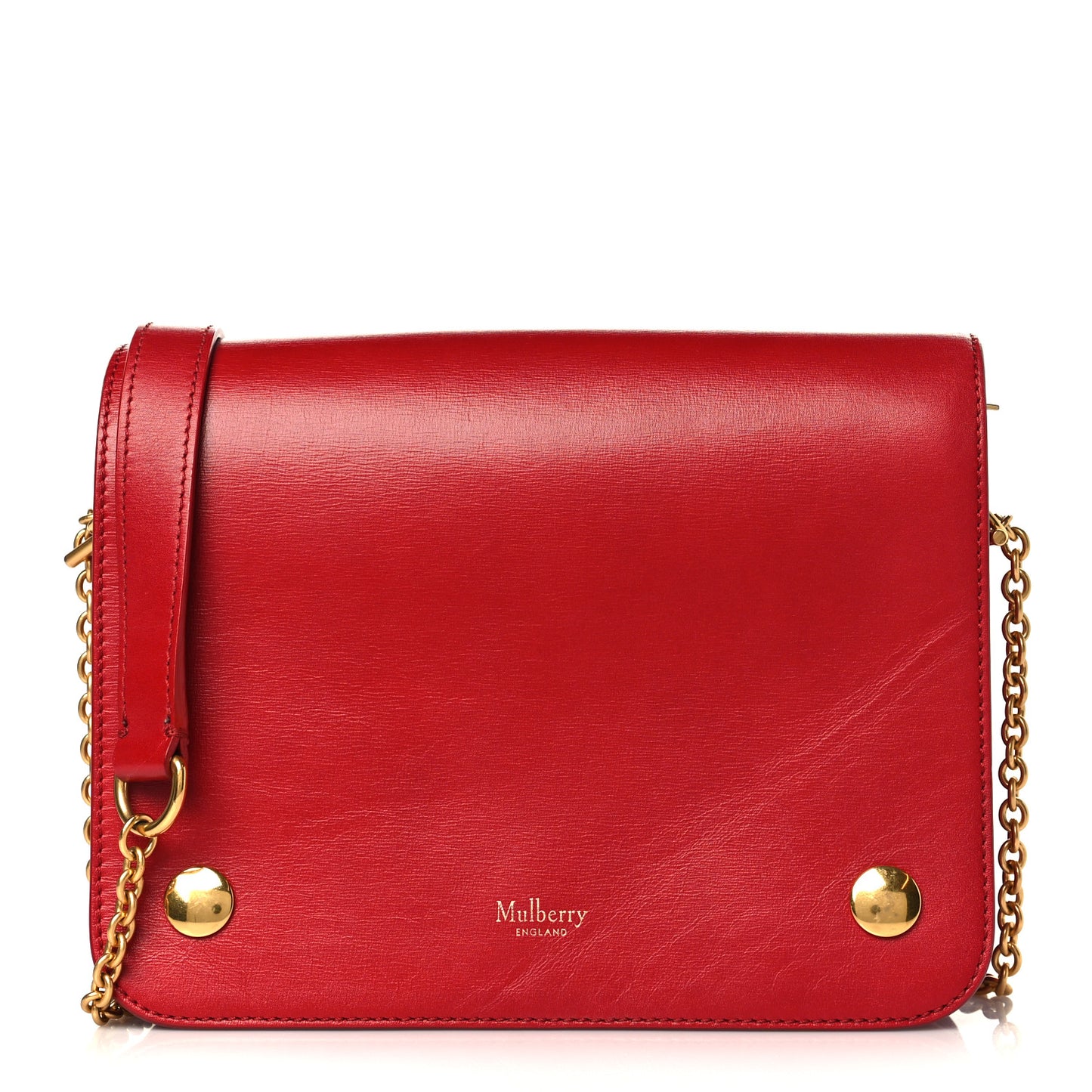 Crossboarded Calfskin Clifton Flap Red