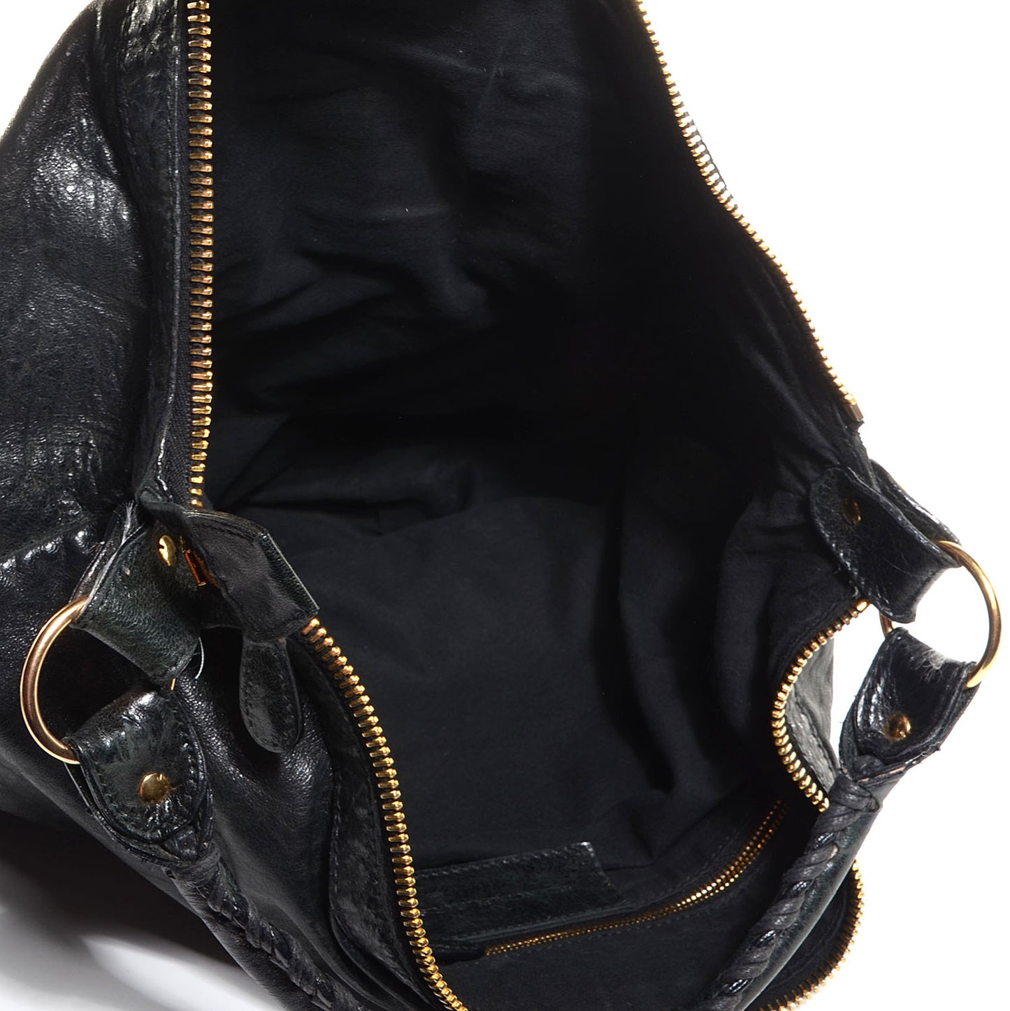 Agneau Giant 21 Gold Hardware Day Hobo Black
