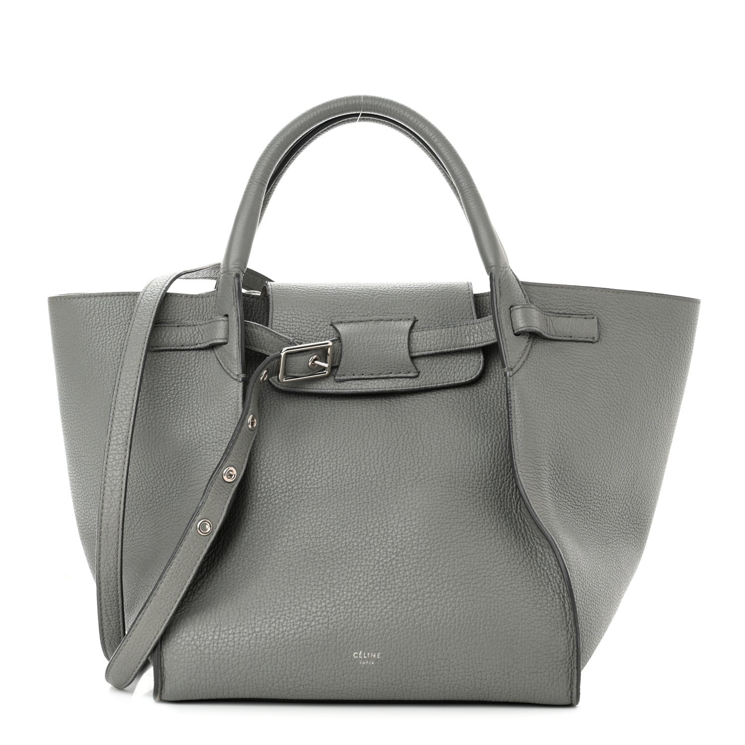 Celine Supple Calfskin Long Strap Small Big Bag Grey 1 of 12