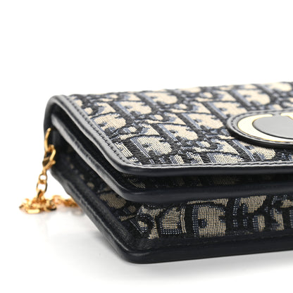Christian Dior Oblique 30 Montaigne 2-In-1 Pouch Blue 7 of 8