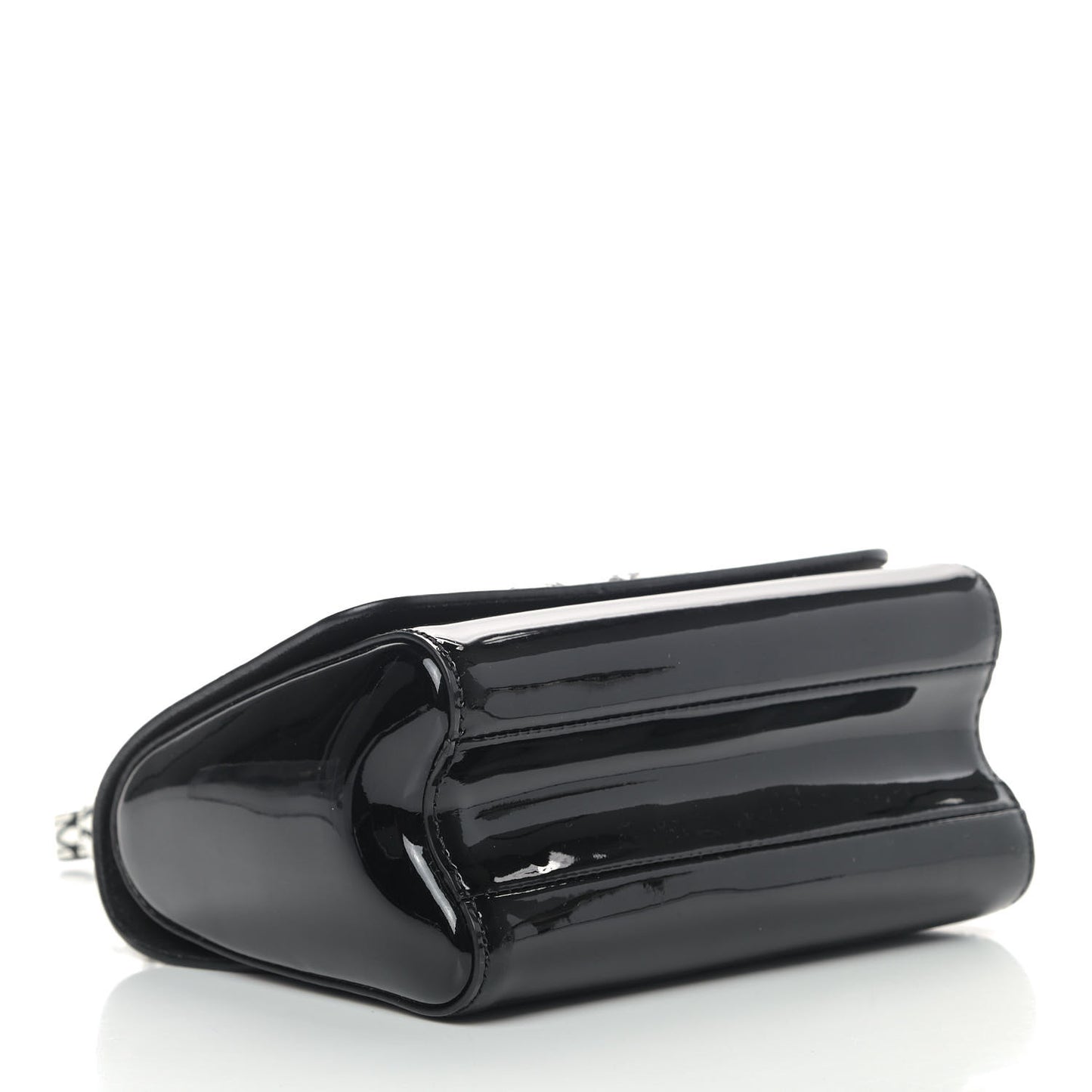 Patent Monogram Twist Shoulder Bag PM Black