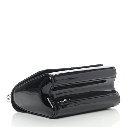 Louis Vuitton Patent Monogram Twist Shoulder Bag PM Black 4 of 10
