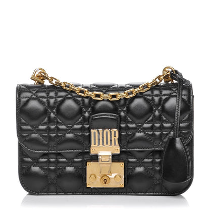 Christian Dior Lambskin Cannage Small Dioraddict Flap Bag Black 1 of 11