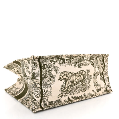 Christian Dior Canvas Embroidered Medium Dioriviera Toile De Jouy Book Tote 4 of 14