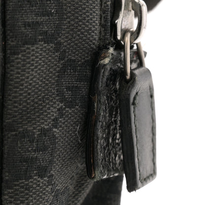 Gucci Monogram Messenger Bag Black 13 of 14