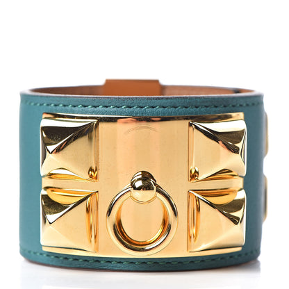 Hermes Swift Collier de Chien CDC Bracelet S Malachite 3 of 8