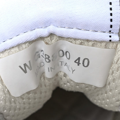 Chanel Calfskin Mesh Lycra Suede Womens Logo Sneakers 40 White 8 of 8