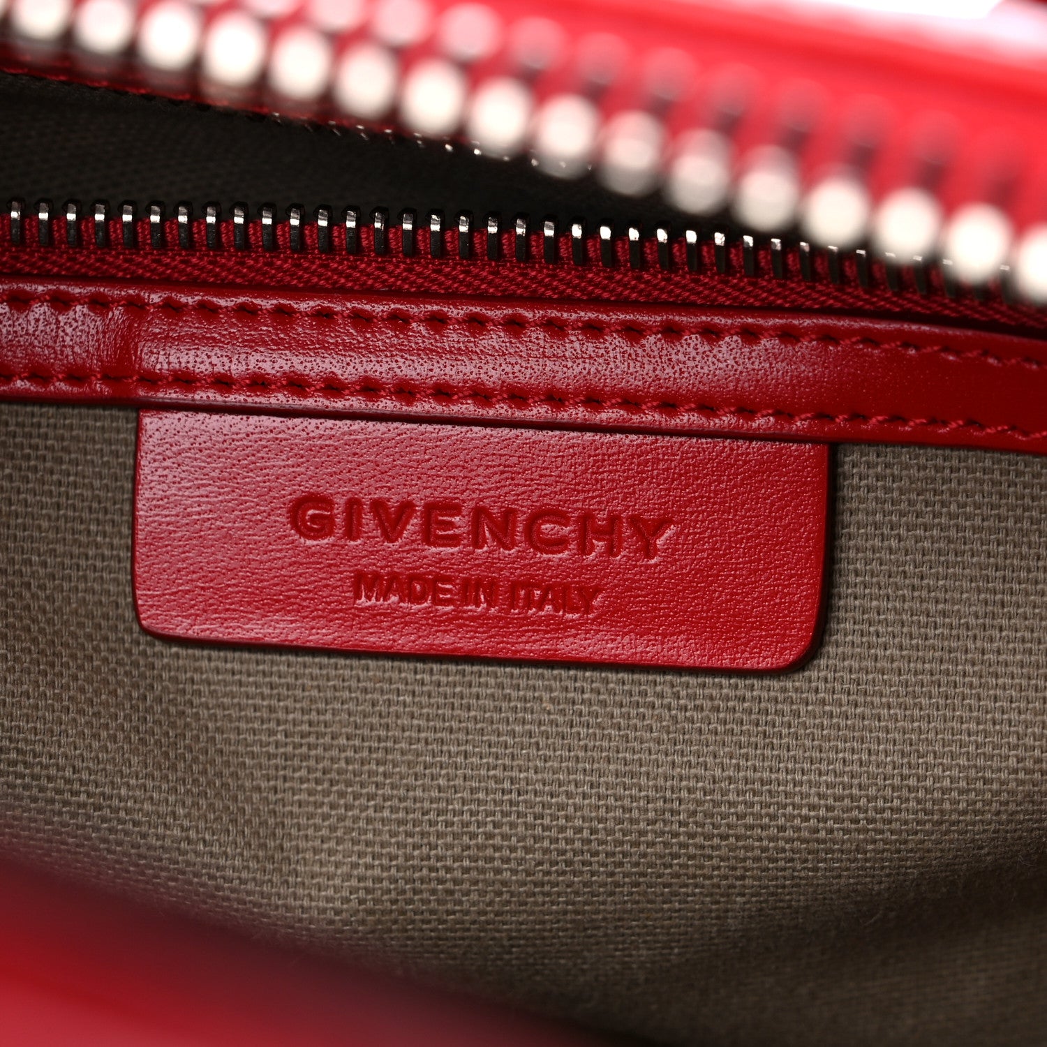 Givenchy Shiny Lord Calfskin Small Antigona Medium Red 6 of 9