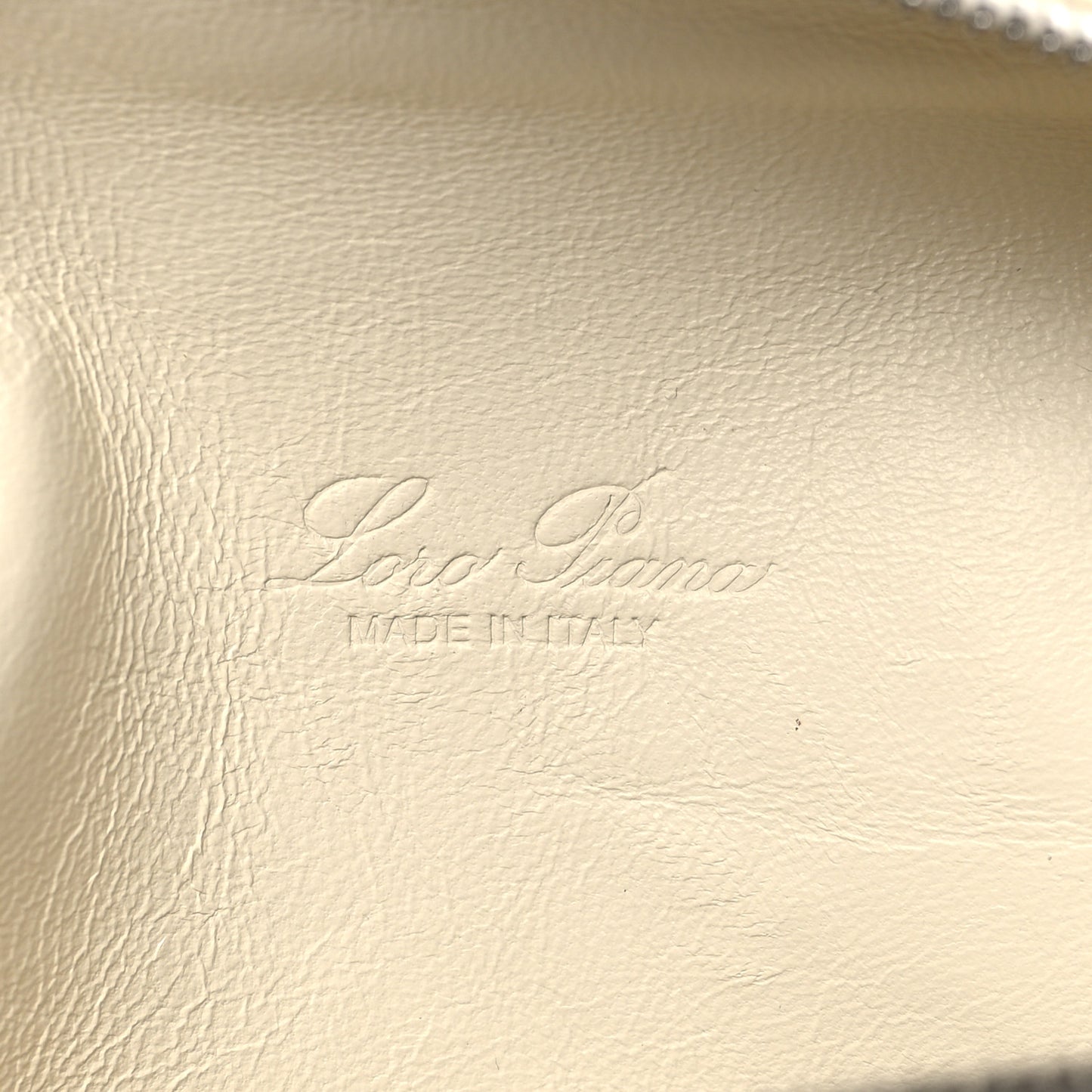 Grained Calfskin L19 Extra Pocket Pouch Whisper White