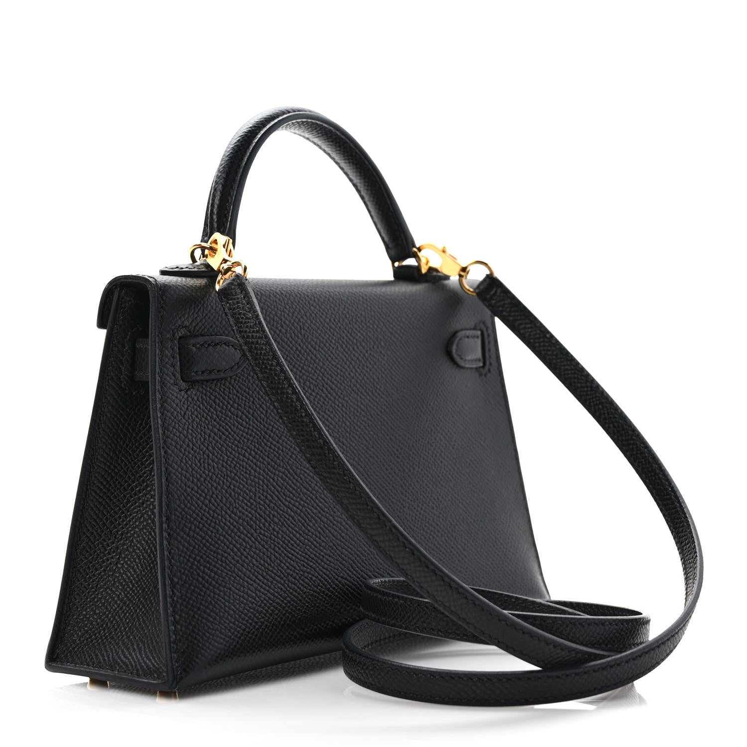 Hermes Epsom Mini Kelly Sellier 20 Black 3 of 8