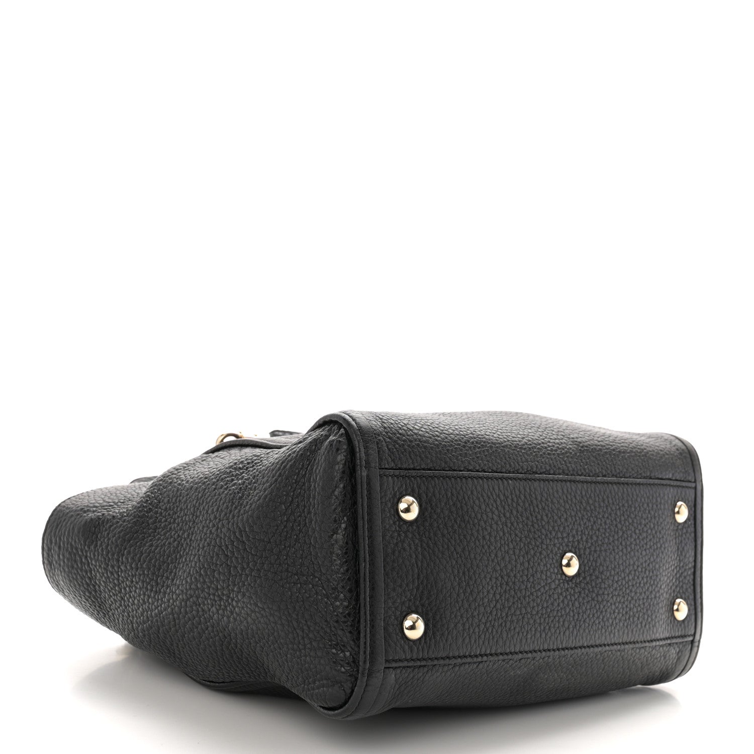Gucci Pebbled Calfskin Small Soho Shoulder Bag Black 4 of 10