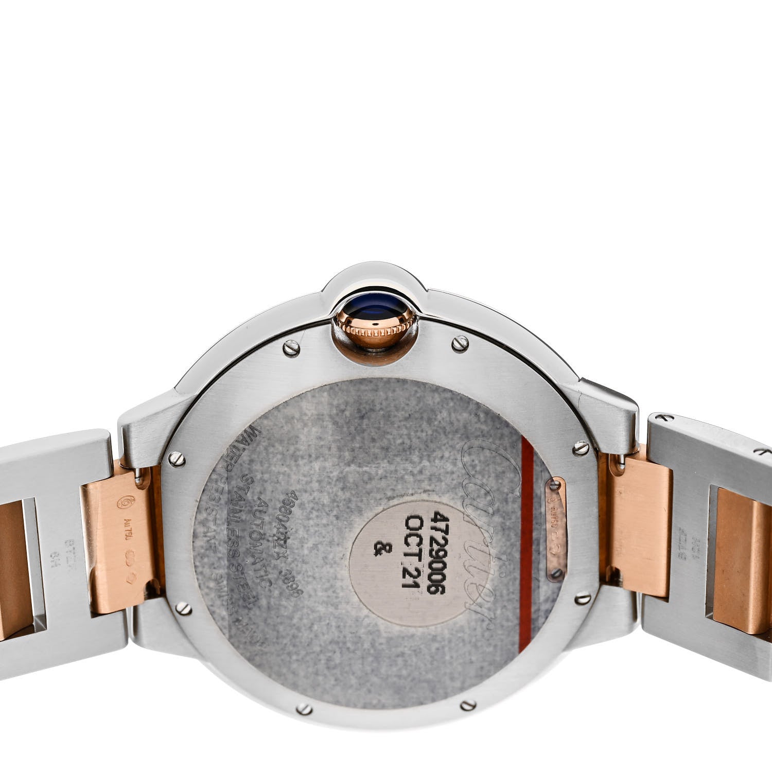 Cartier Stainless Steel 18K Pink Gold 42mm Ballon Bleu De Cartier Automatic Watch 4 of 5