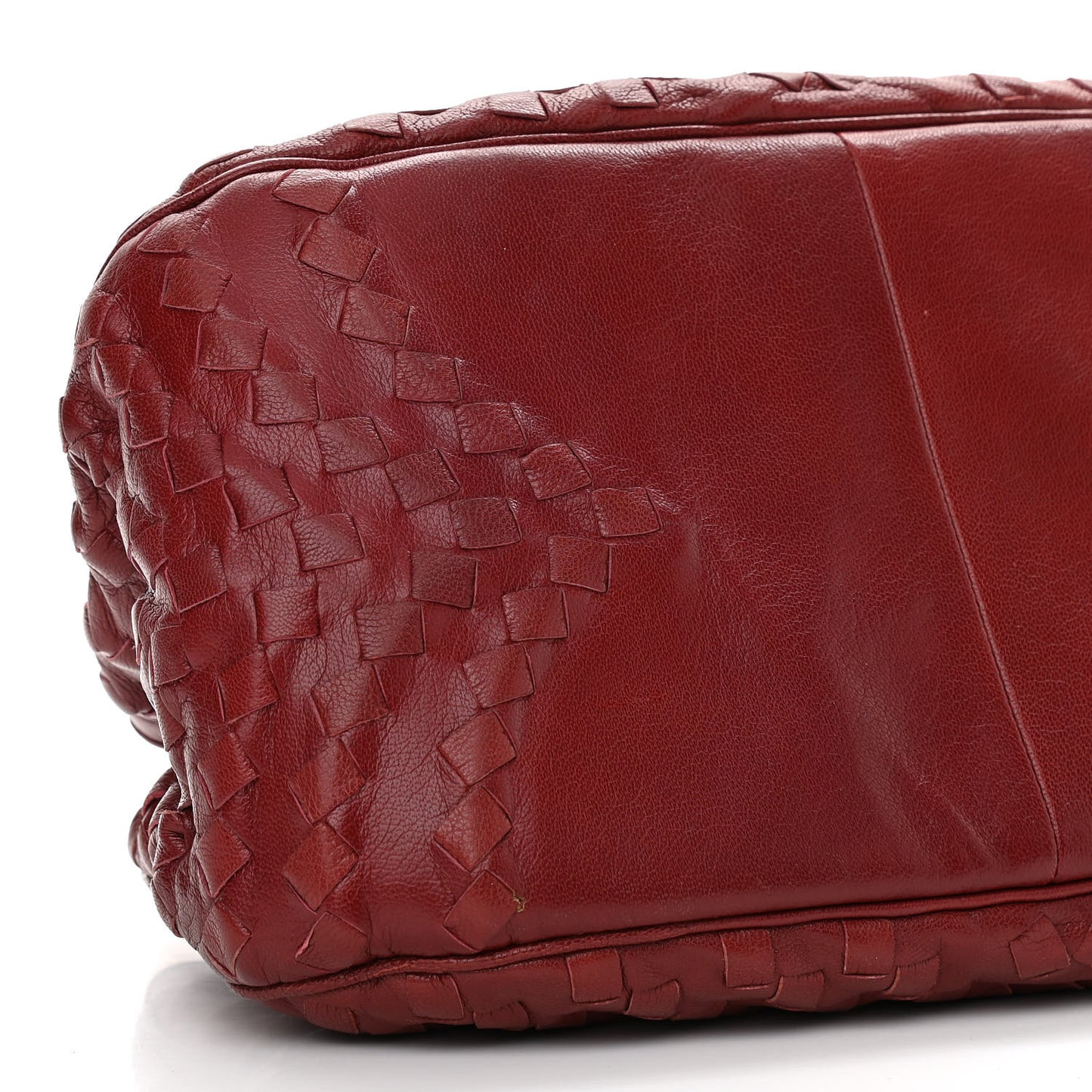 Nappa Intrecciato Maggiore Small Basket Bag Eclipse