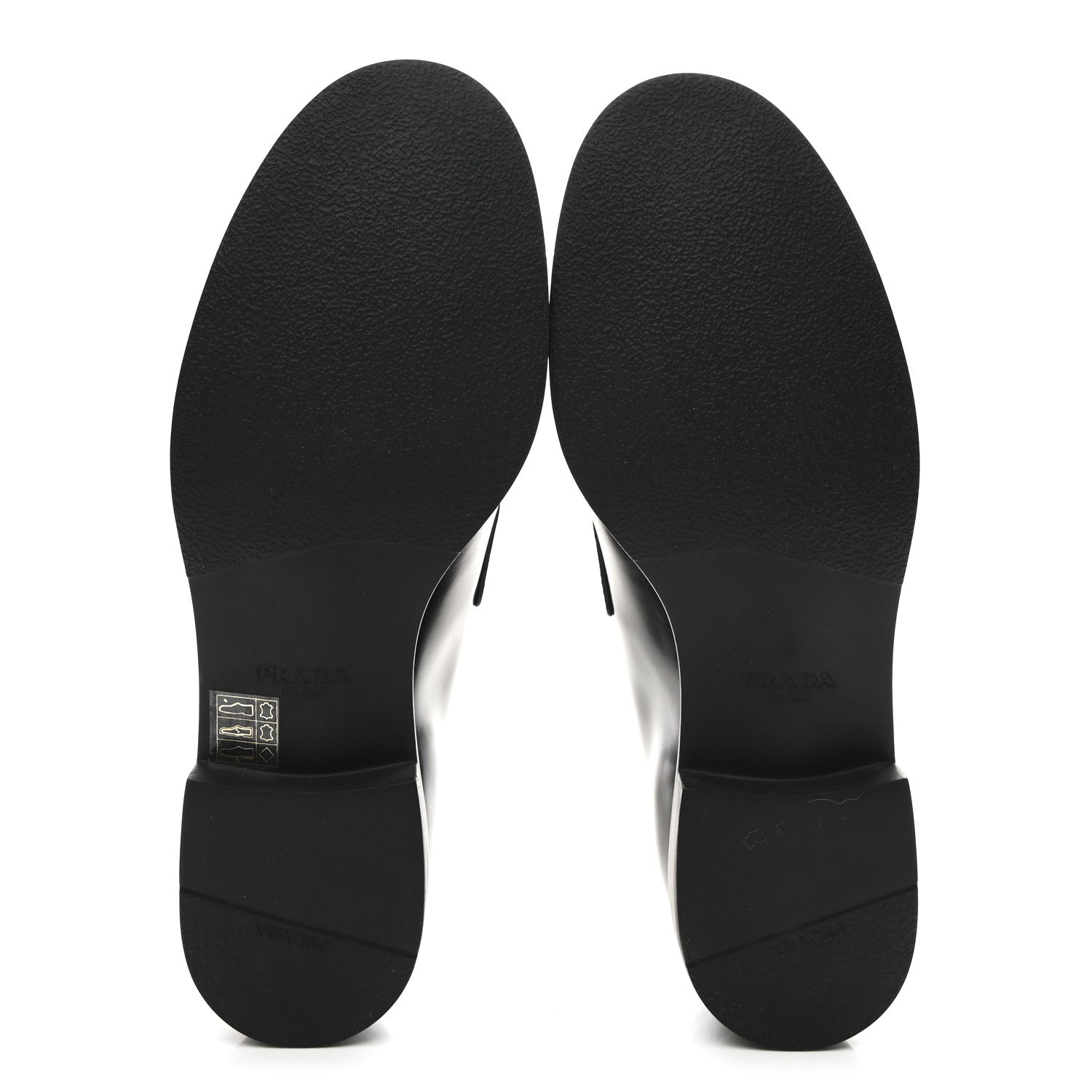 Prada Spazzolato Loafers 37.5 Black 6 of 10