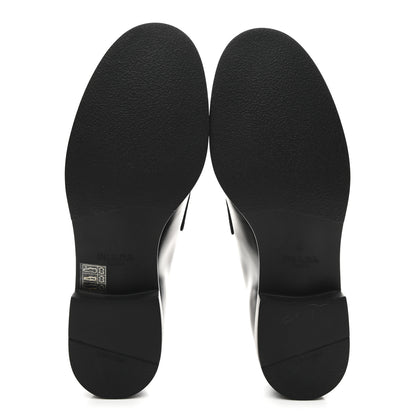 Prada Spazzolato Loafers 37.5 Black 6 of 10