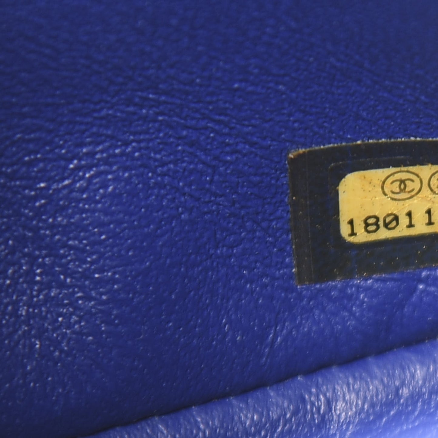 Lambskin Quilted Mini Rectangular Flap Blue