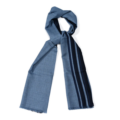 Hermes Cashmere Silk Bande A Part Muffler Chine Marine Indigo 1 of 3