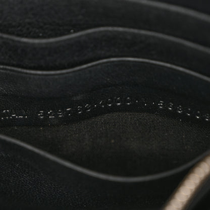 Balenciaga Pebbled Calfskin Logo Everyday Flap Chain Wallet Black 7 of 12