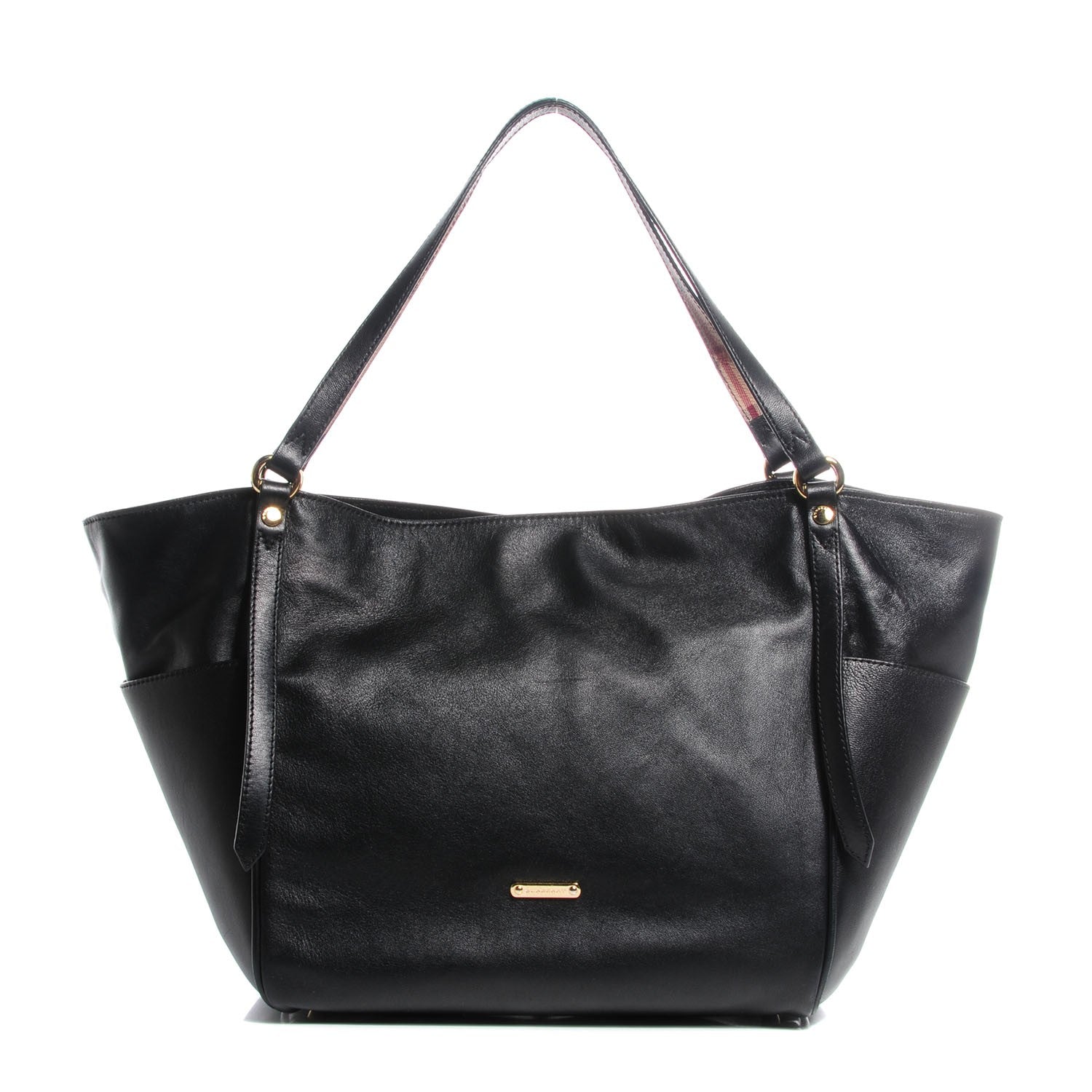 Burberry Lambskin Small Canterbury Tote Black 1 of 9
