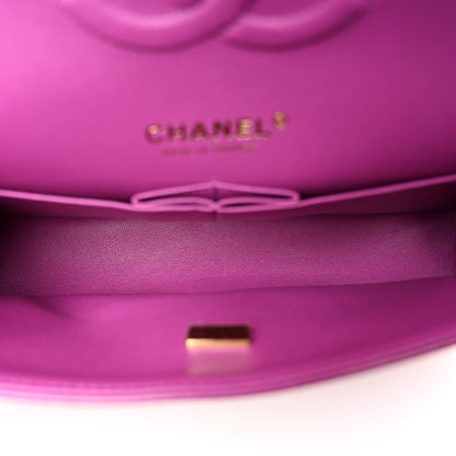 Chanel Caviar Quilted Medium Double Flap Purple 5 of 11