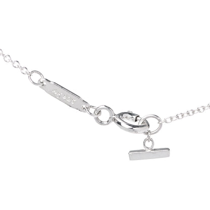 Tiffany Sterling Silver Small T Smile Pendant Necklace 4 of 6