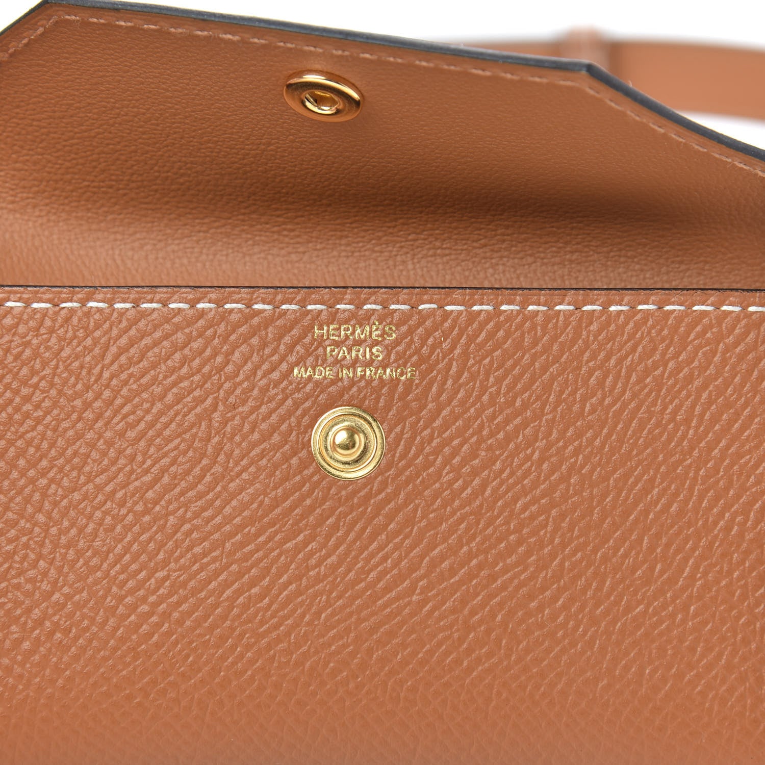 Hermes Epsom Kelly Pocket Belt Gold 4 of 5