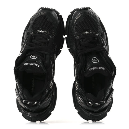 Balenciaga Mesh Rubber Monocolor Womens Runner Sneakers 40 Black 2 of 10