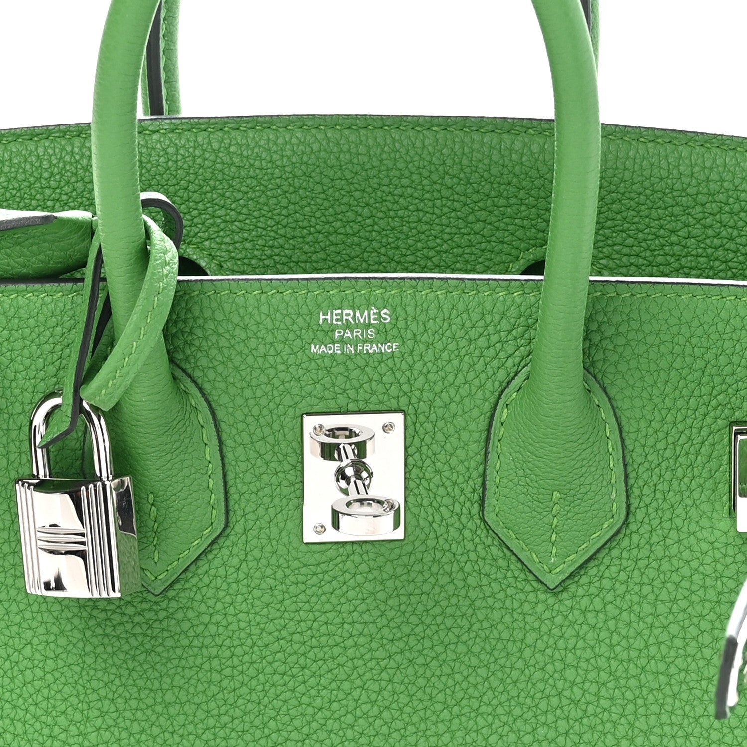 Hermes Togo Birkin 25 Vert Yucca 7 of 11