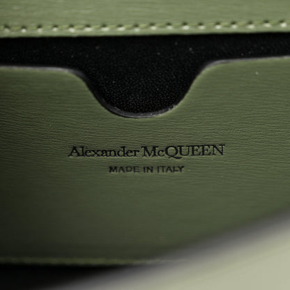 Alexander McQueen Calfskin Mini Jeweled Knuckle Satchel Khaki Green 6 of 11