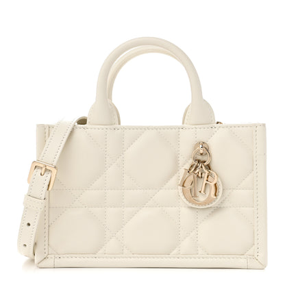 Christian Dior Calfskin Macrocannage Mini Book Tote Latte 1 of 11