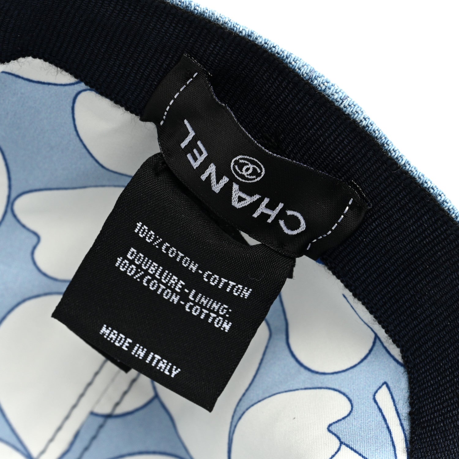 Chanel Denim Cap Hat Blue 7 of 7