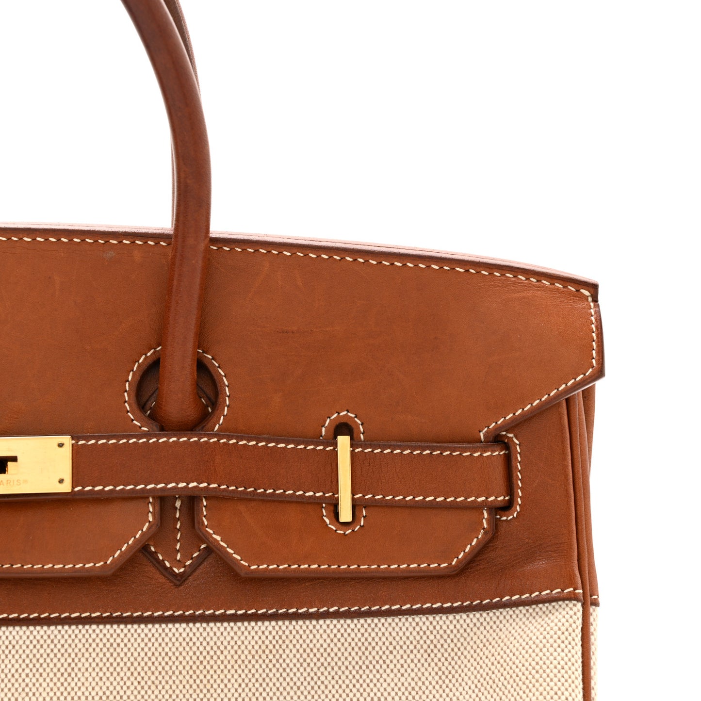 Toile Barenia Birkin 35 Fauve