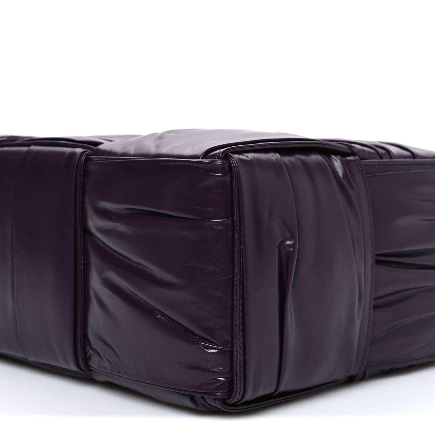 Foulard Intrecciato Pleated Medium Arco Tote Dark Mystic