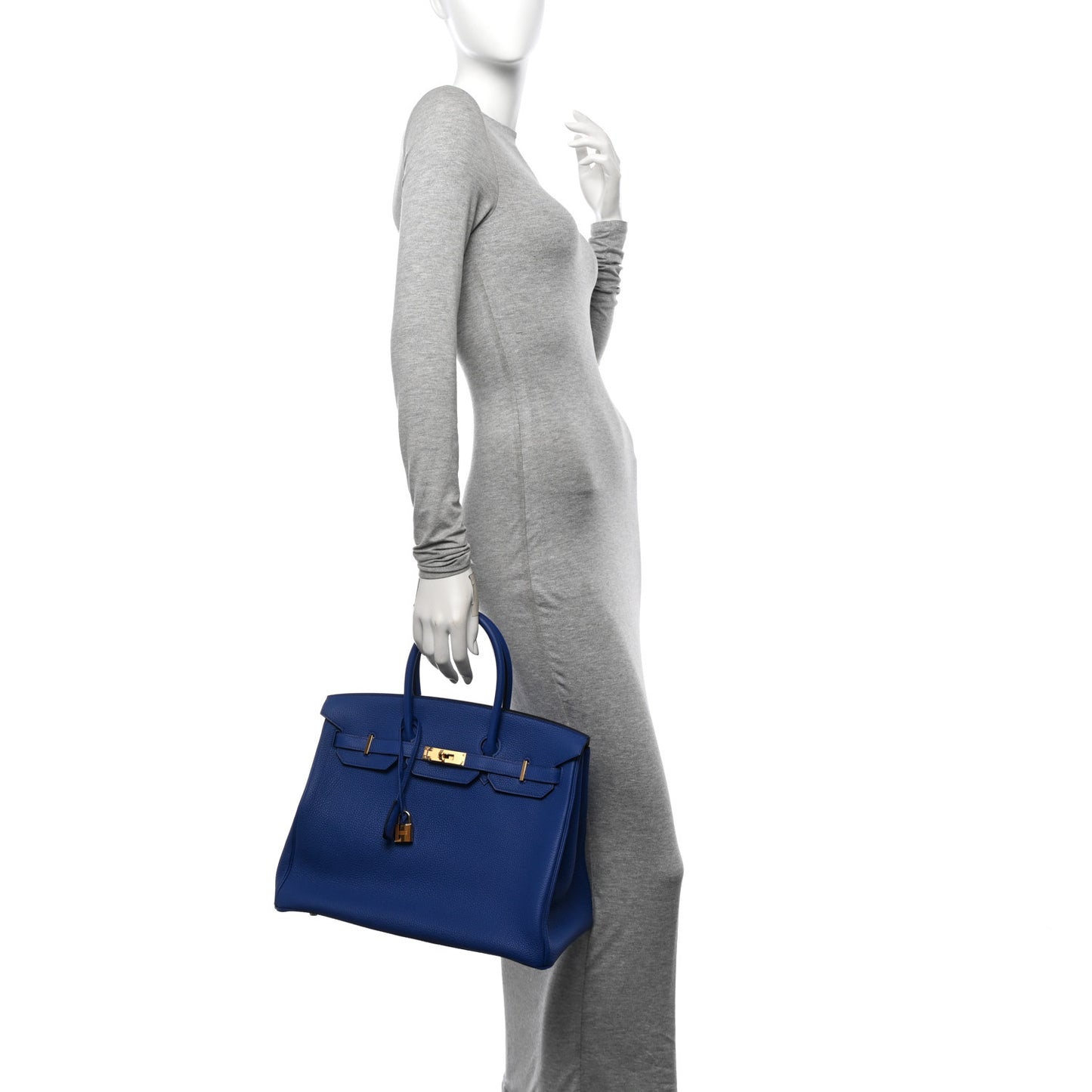 Togo Horseshoe Birkin 35 Bleu Royal