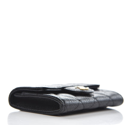 Chanel Caviar Quilted Flap Card Holder Black 4 of 9