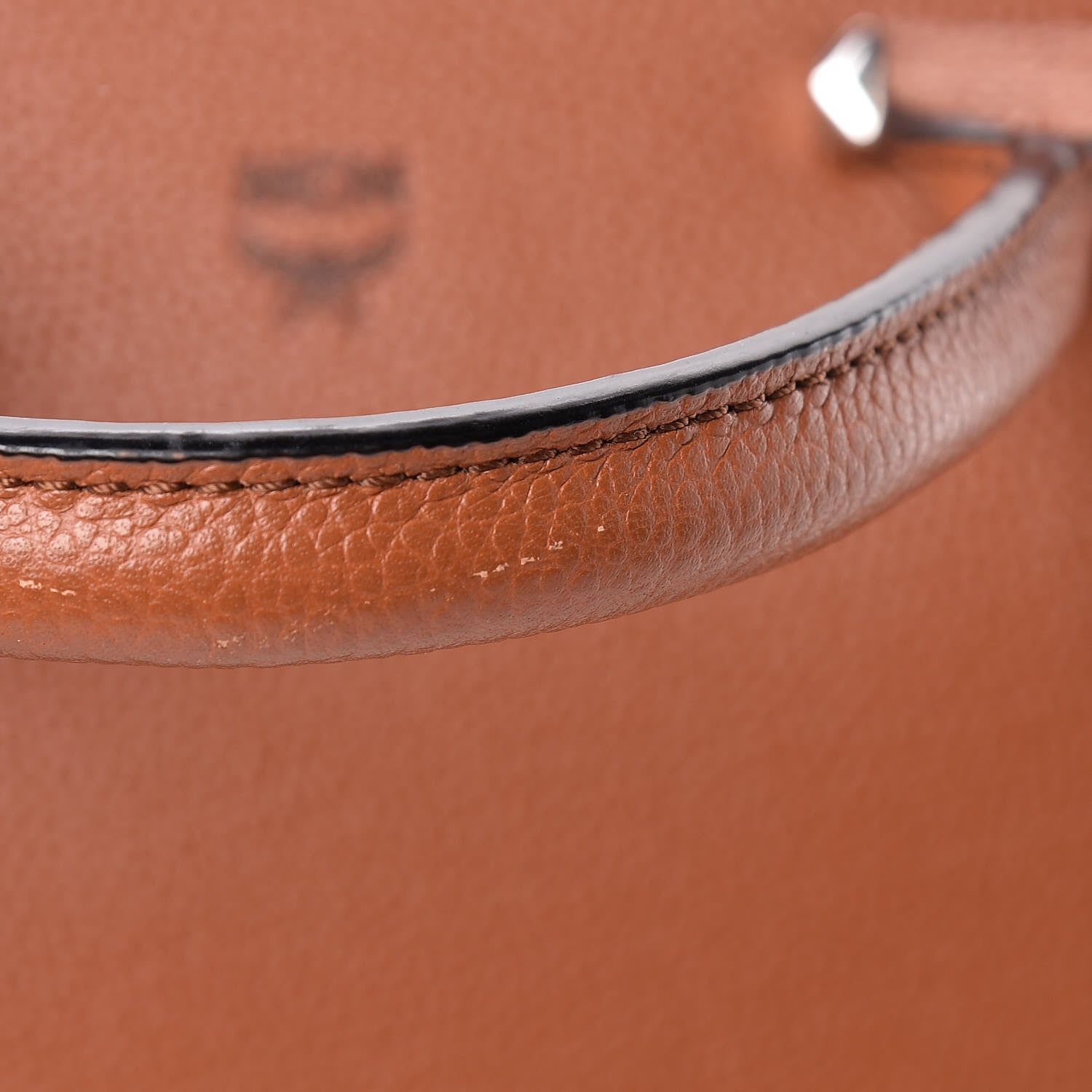 MCM Grained Calfskin Medium Ella Boston Brown 11 of 12