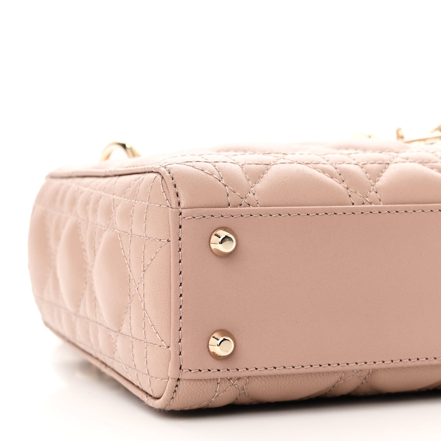 Lambskin Cannage Mini Lady Dior Fard
