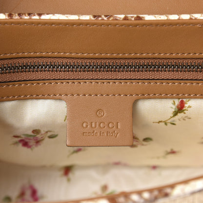 Gucci Raffia Elaphe Matelasse Small GG Marmont Shoulder Bag Natural Cream Brown 8 of 10