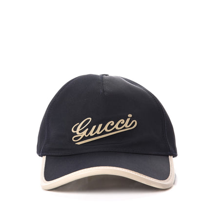 Gucci Nylon Script Baseball Hat XL Navy Blue 5 of 5