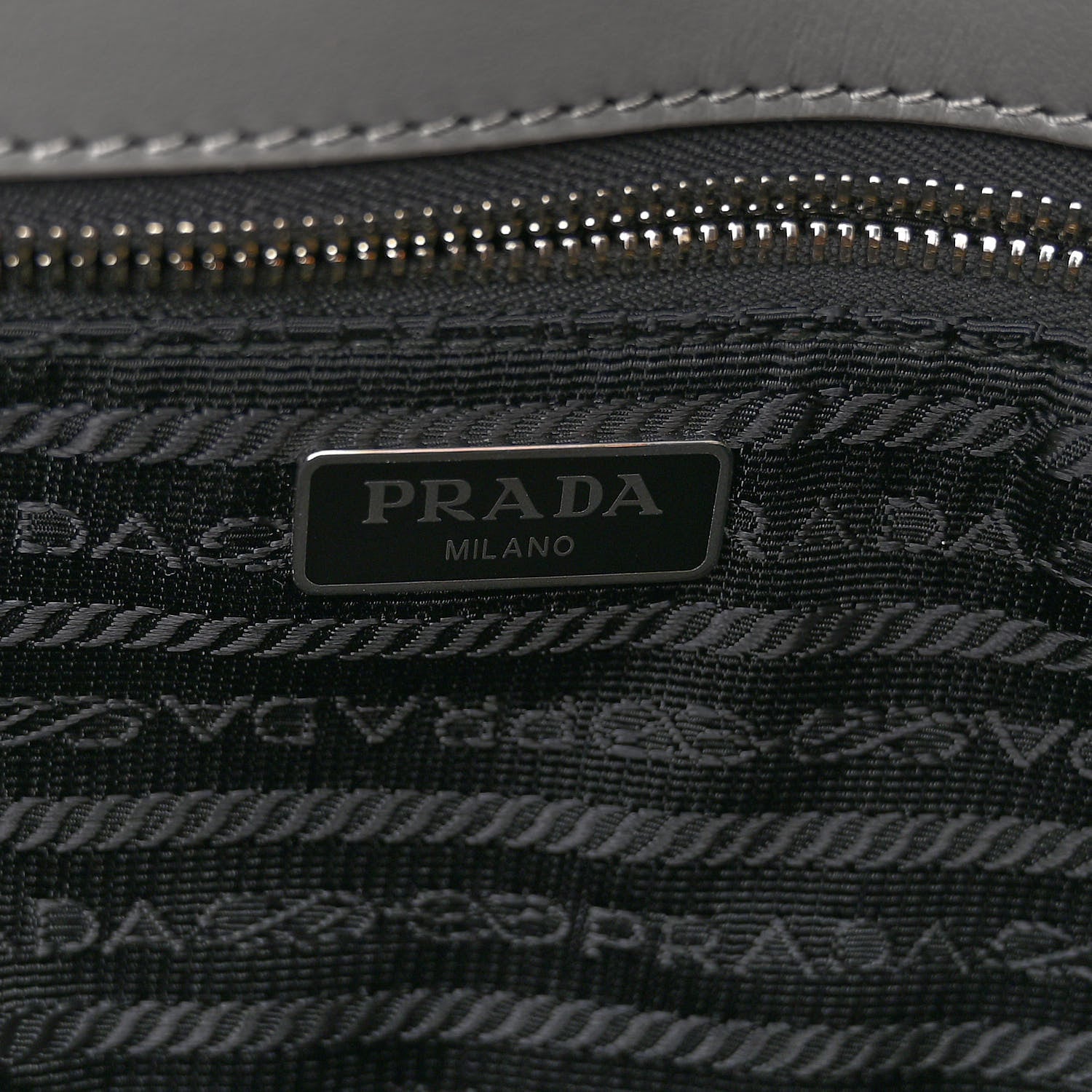 Prada Saffiano Vernice Flap Chain Crossbody Bag Marmo 6 of 10