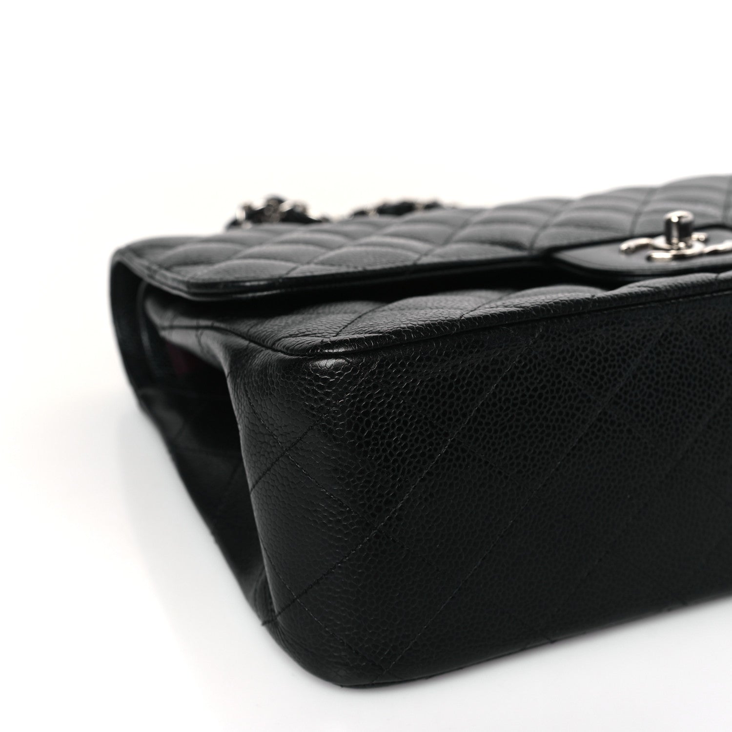 Chanel Caviar Quilted Jumbo Double Flap Black 8 of 9