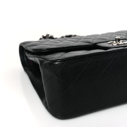 Chanel Caviar Quilted Jumbo Double Flap Black 8 of 9