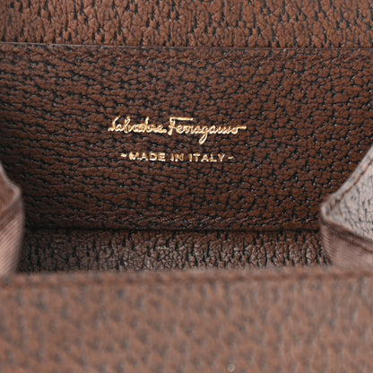 Salvatore Ferragamo Pigskin Gancini Coin Case Brown 6 of 6