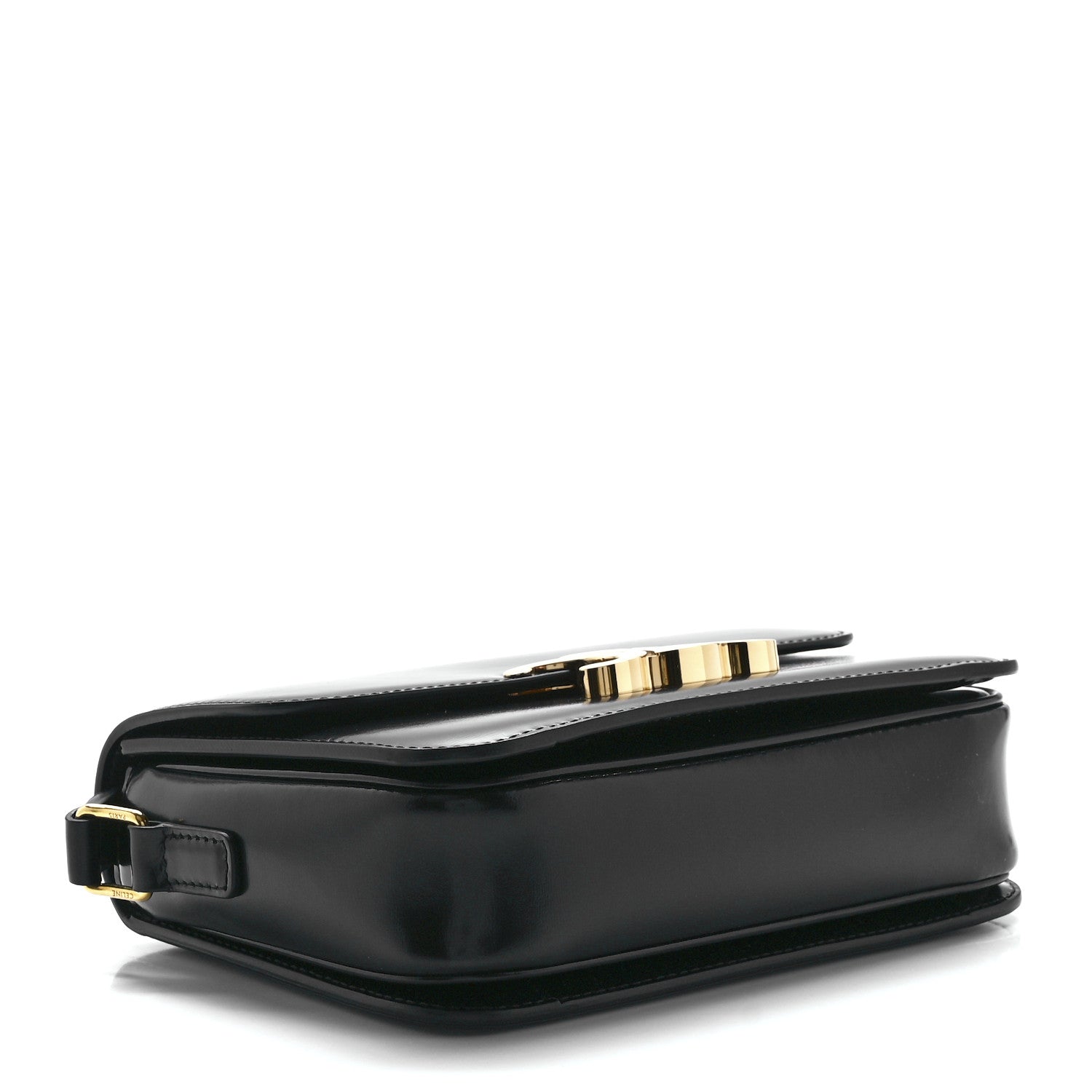 Celine Shiny Calfskin Teen Triomphe Black 4 of 11